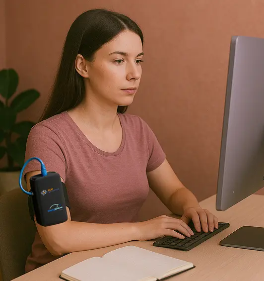 Mujer usando BrainAware